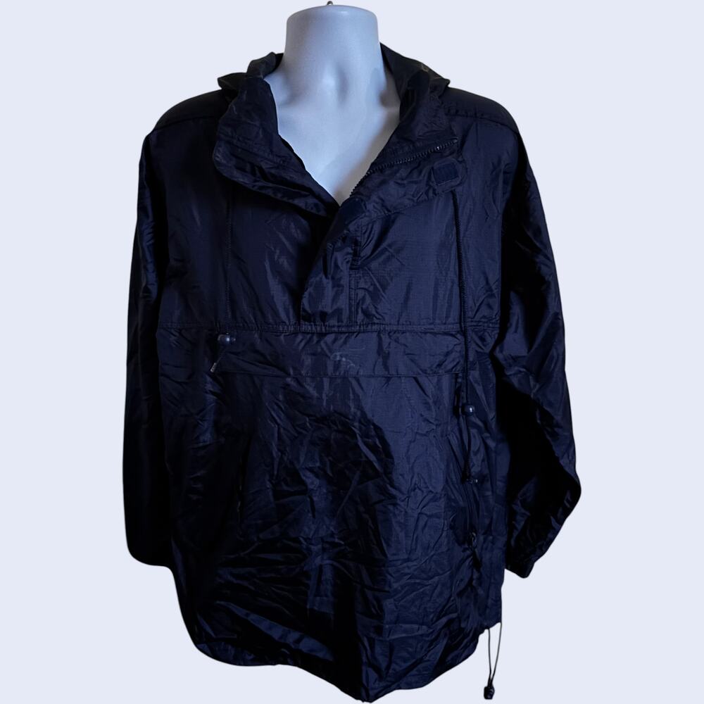 JanSport M Outdoor Anorak Windbreaker Blue Relaxed